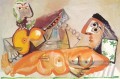 Nude couch et Man jouant la guitare 1970 cubisme Pablo Picasso